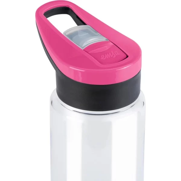 Emsa Trinkflasche Drink2Go Tritan Triangle N30310, 0,7 L, Kunststoff, Transparent / Pink 6