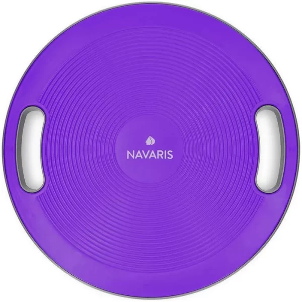 Navaris Balance-Board Therapiekreisel, Ø 40cm, Lila, Mit Griffen 4